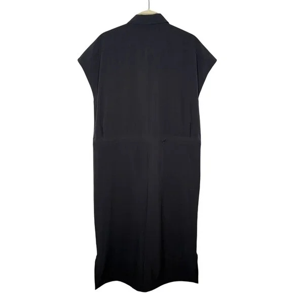 REI Co-Op Black Sun Down Shirt Dress, M - Picture 2 of 10